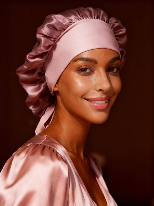 Silk Sleep Bonnet | Mauve