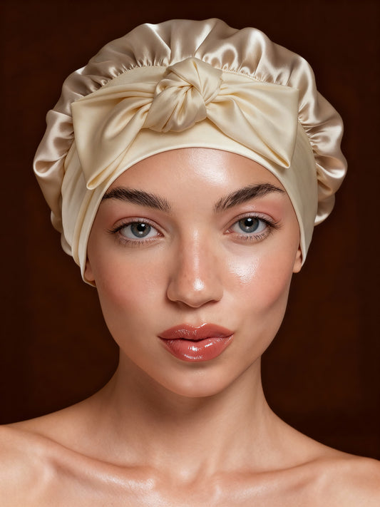Silk Sleep Bonnet | Cocoa Dusk