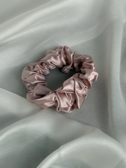 Classic Silk Puff Scrunchie | Mauve