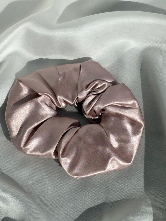 Midi Silk Puff Scrunchie | Mauve