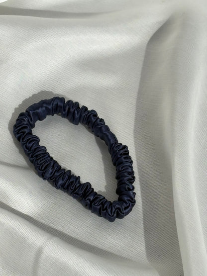 Petite Silk Ribonette Scrunchie | Blue Haze