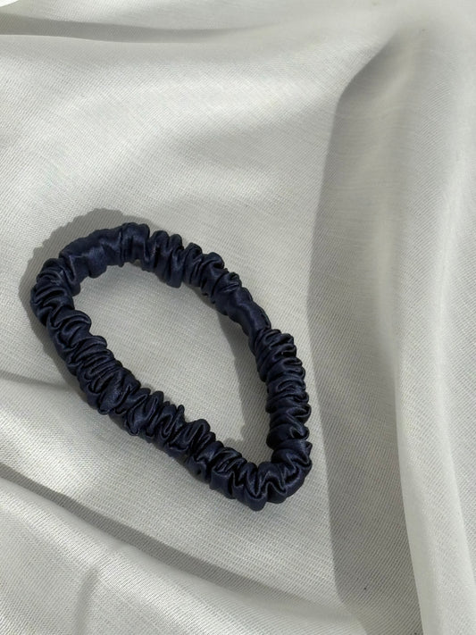 Petite Silk Ribonette Scrunchie | Blue Haze